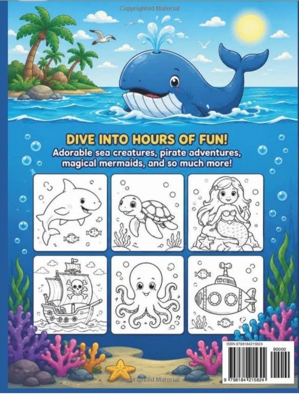 NWT Ocean Coloring Book for Kids